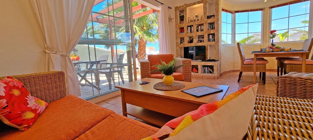 Ferienhaus Casa Oasis - La Pared - Garten - Meerblick Bagian luar foto